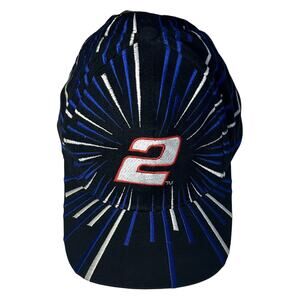 VINTAGE Rusty Wallace Nascar Black Burst Snap Back Miller Racing Ball Cap 1990’s